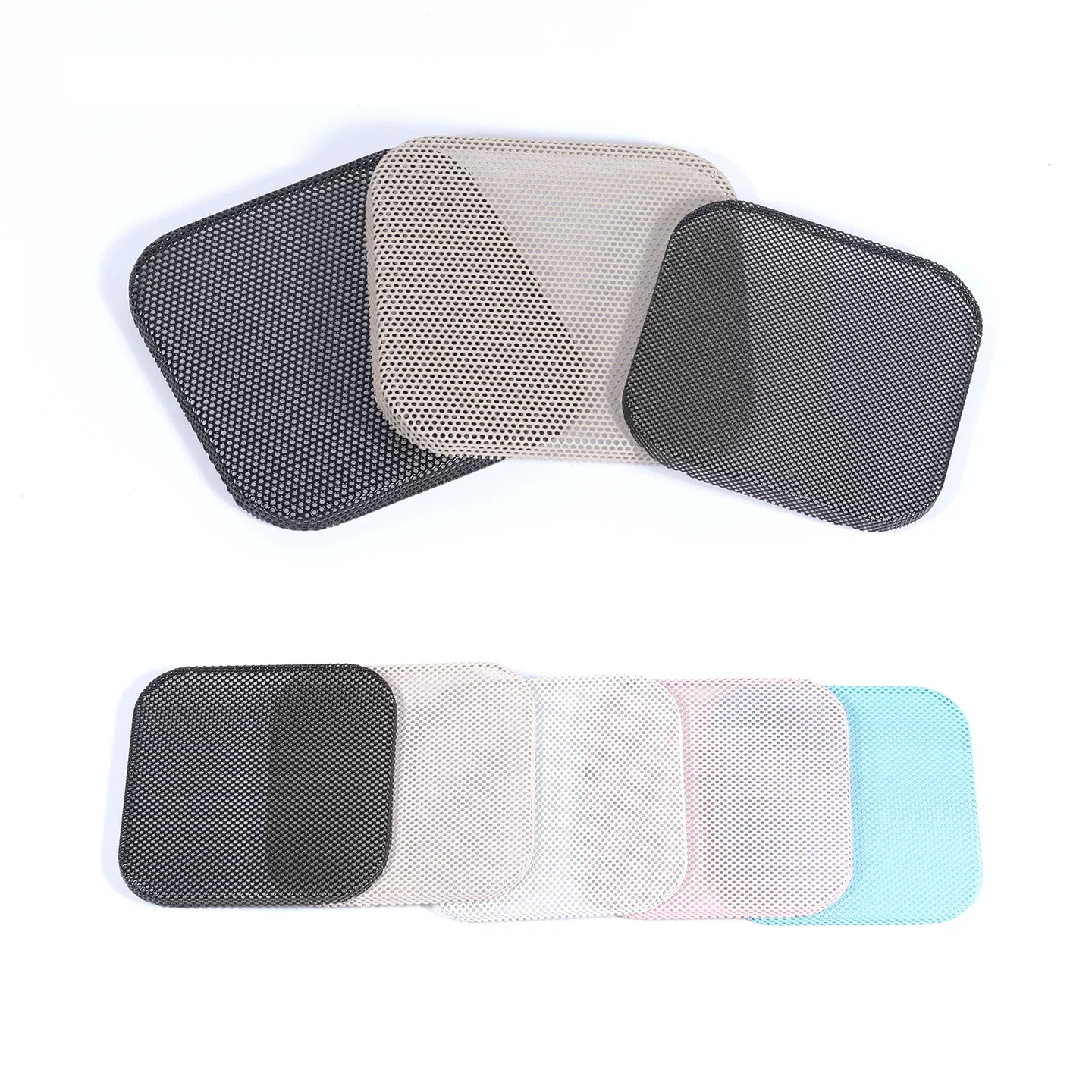 GHXAMP 65mm 86mm 100mm Square Speaker Grill, Black Iron Mesh Speaker Cover for Audio Loudspeaker, Metal Mesh Protection Net 2PC