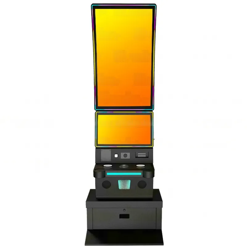 2026 Top Quality Slot Machine 43 inch Arc plus 24 inch Horizontal Screen Skill Gaming Cabinet for Entertainment Venues