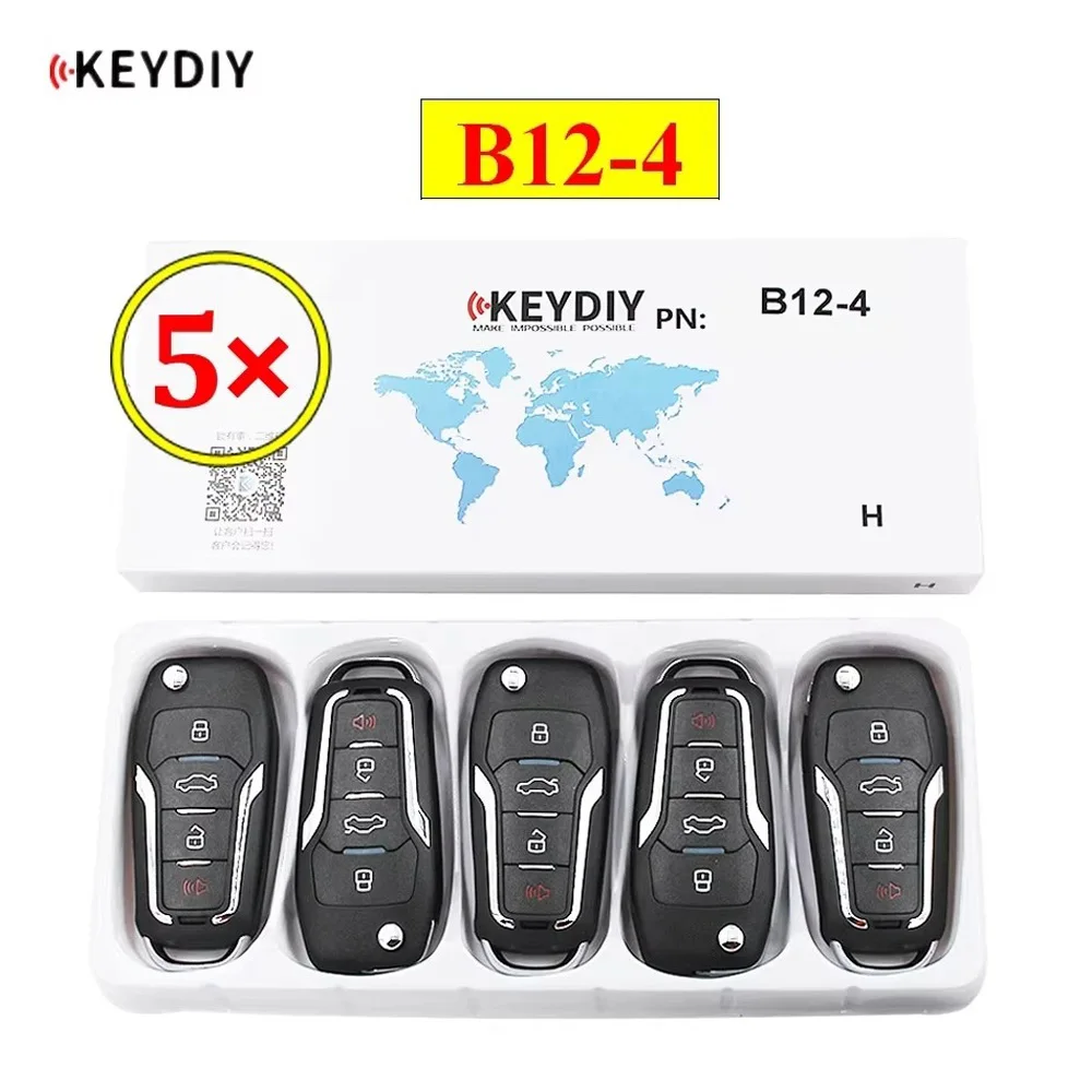 

5 шт./лот KEYDIY B12-4 B серии 4-кнопочный универсальный пульт дистанционного управления KD для Ford стиль для KD200 KD900 KD900 + URG200 KD-X2 mini KD