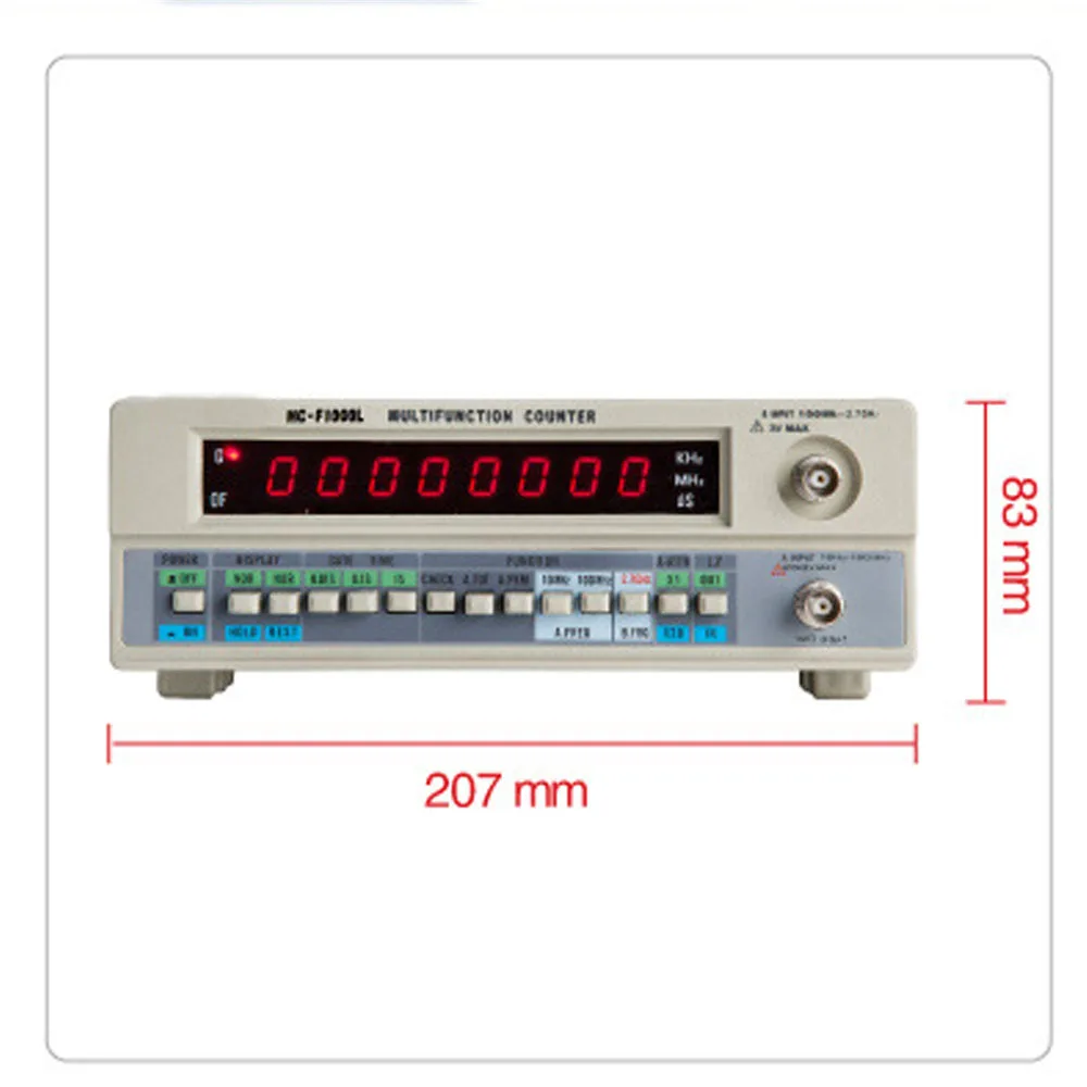 HC-F1000L Frequency Meter 1G Frequency Crystal Oscillator Signal Counter Test 8-bit LED Display