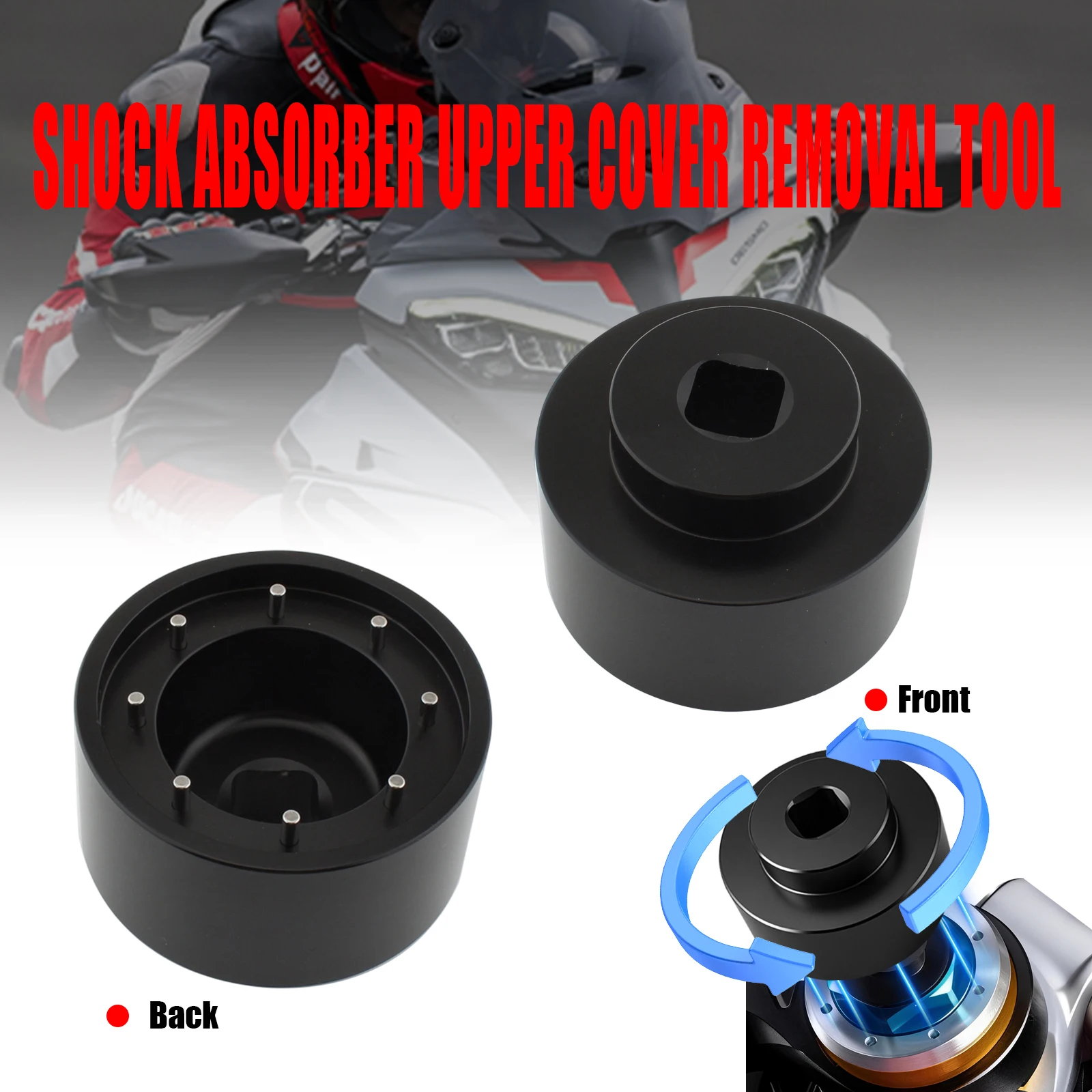 Motorcycle 43mm Aluminium Front Fork Shock Absorber Top Cap Removal Tool For Ducati V4 V4S V4 V2 Honda CBR1000RR-R Yamaha YZF