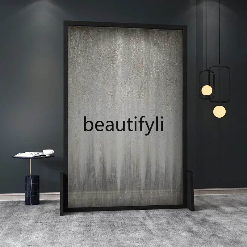 

Simple modern abstract light light luxury screen partition living room entrance entrance entrance mobile seat screen