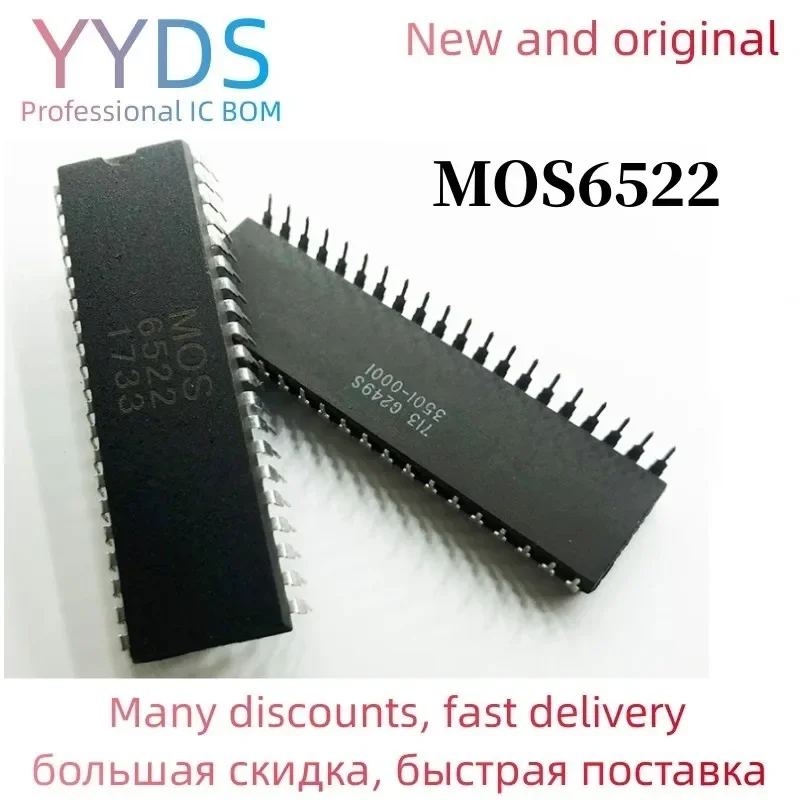 1PCS 6522 MOS6522 MOS-6522 = SY6522 DIP-40 IN STOCK   R6522AP