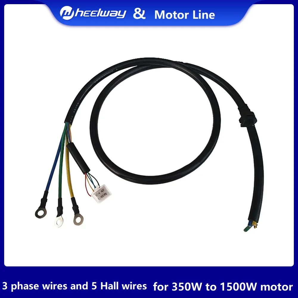 

BLDC Motor Wire for Hall and Phase, High Temperature Resistance, Pure Copper, Hall Sensor Wire, 8 Core Line, 1.2m Cable