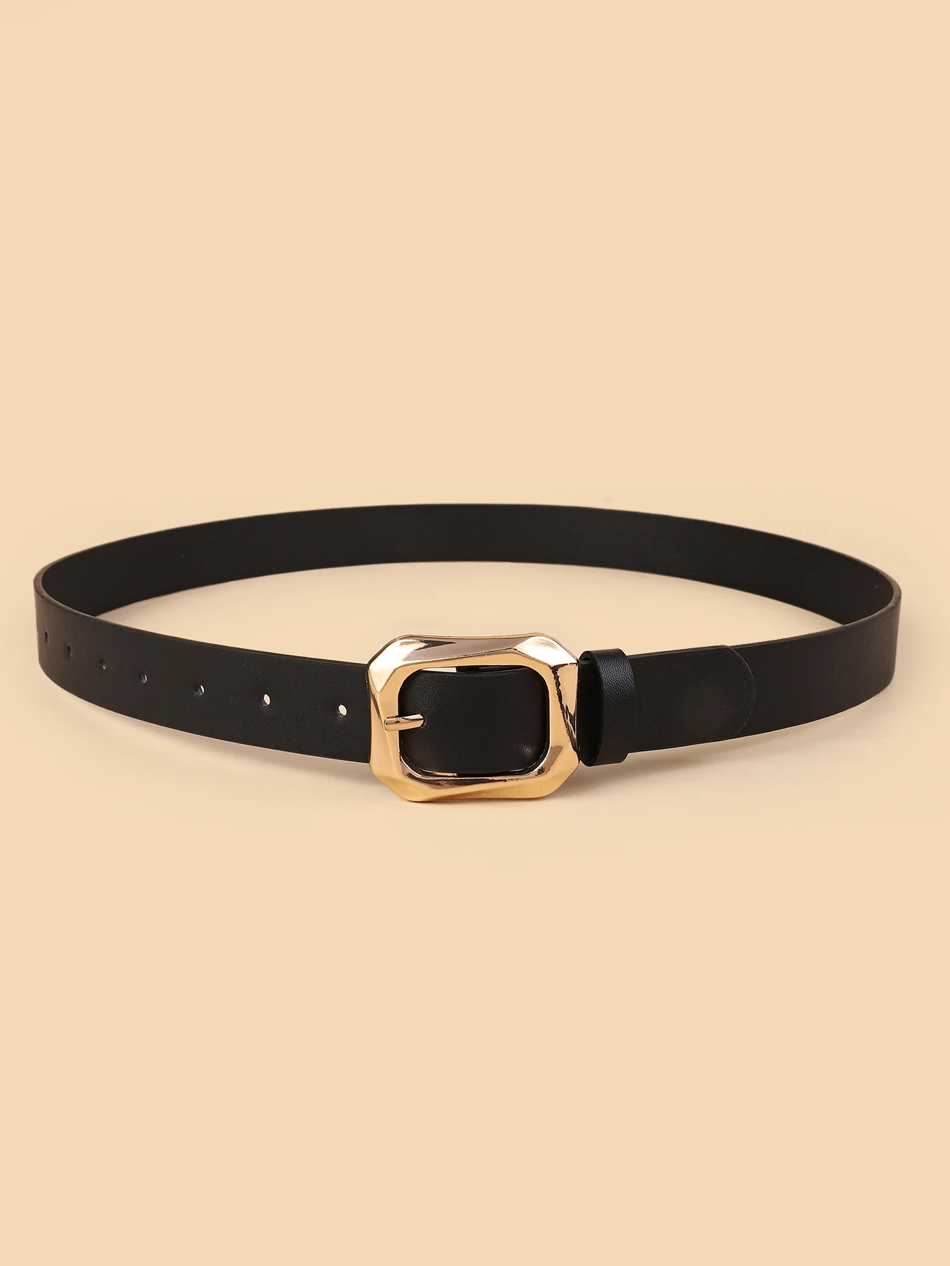 New Women's Belt Square Buckle PU Trousers Student Fashion Korean-style All-match dress Decorative Belt