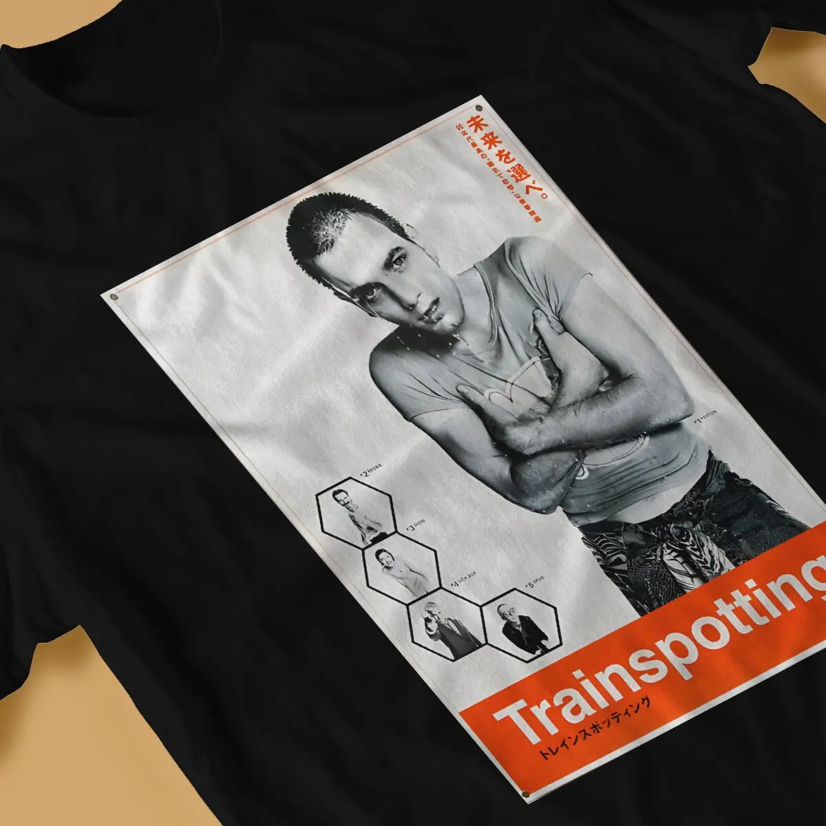 Funny Trainspotting T-Shirt Men Crew Neck Pure Cotton T Shirt Trainspotting Short Sleeve Tee Shirt Unique Tops