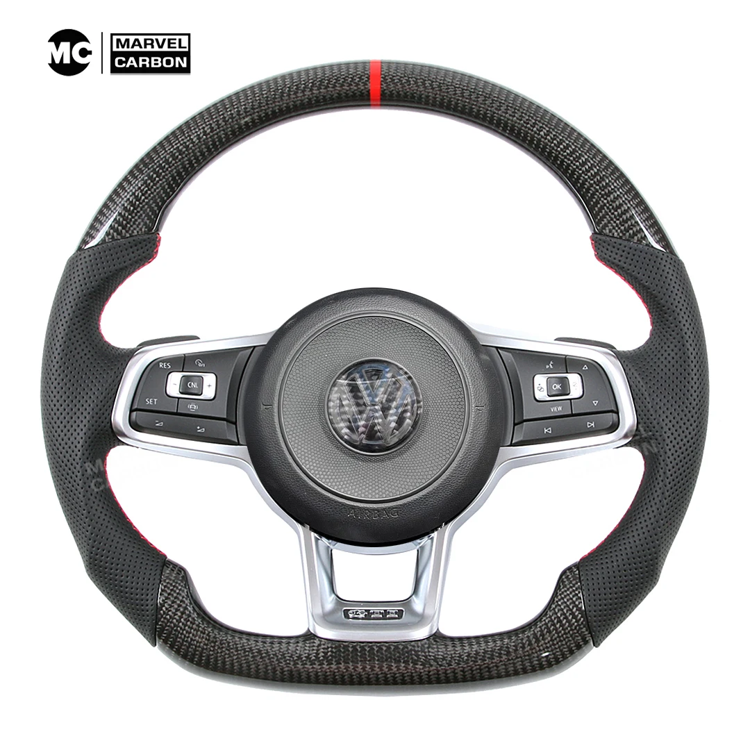 carbon fiber Custom Steering Wheel  for Volkswagen MK7