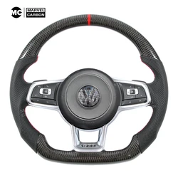 carbon fiber Custom Steering Wheel  for Volkswagen MK7