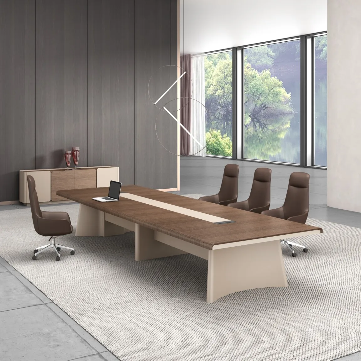 China Factory Supply High Quality Boardroom Table Large Conference Table For 14 Persons