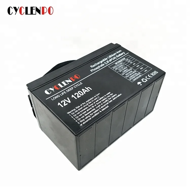 Factory direct supply deep cycle lithium lifepo4 12v 120ah battery pack for ev rv