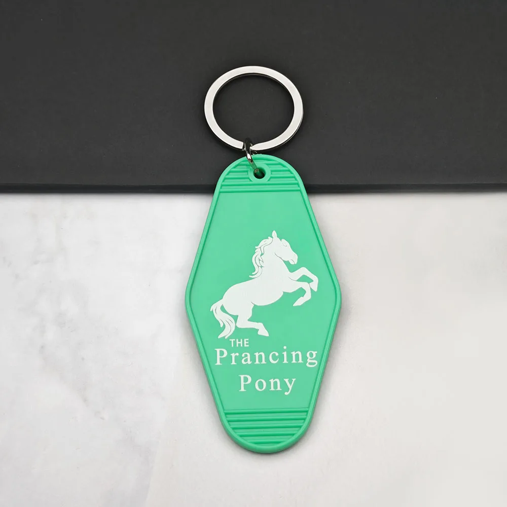 Der Prancing Pony Retro-Motel-Schlüsselanhänger, Fantasy-Film, Plastik-Schlüsselanhänger, Taschenanhänger, Sammlerstück, Geschenk für Fans – Detail 11