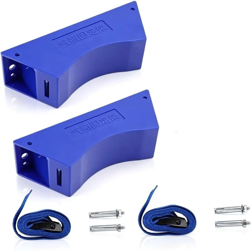 [NEWA76K!】 2 PCS Cylinder Wall Mounted Bracket, With Screws And Safety Chain Gas Cylinder Bracket For RV Water Softener