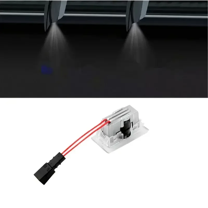 Car Door LED Logo Projector Footlight Welcome Light Ghost Shadow For Tesla Model 3 Model S Model Y Model X Accessories (2 Packs)