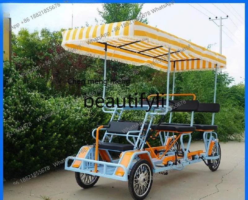 

Four-wheeler, pedal bicycle, four-seat, six-seat scenic sightseeing car