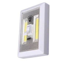 COB Magnetic Mini LED Cordless Light Switch Wall Night Lights Battery Operated Kitchen Cabinet Garage Closet Camp Emergency Lamp