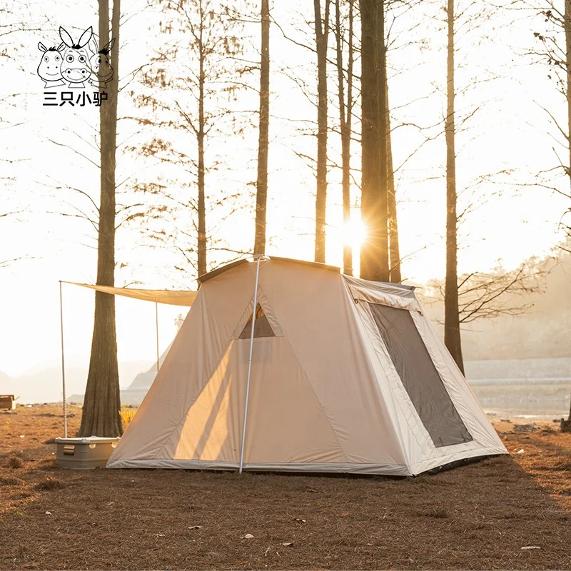 

Hot Sale 10x10 Waterproof Camping Tent Easy Folding with Sidewall Outdoor Nylon Tent