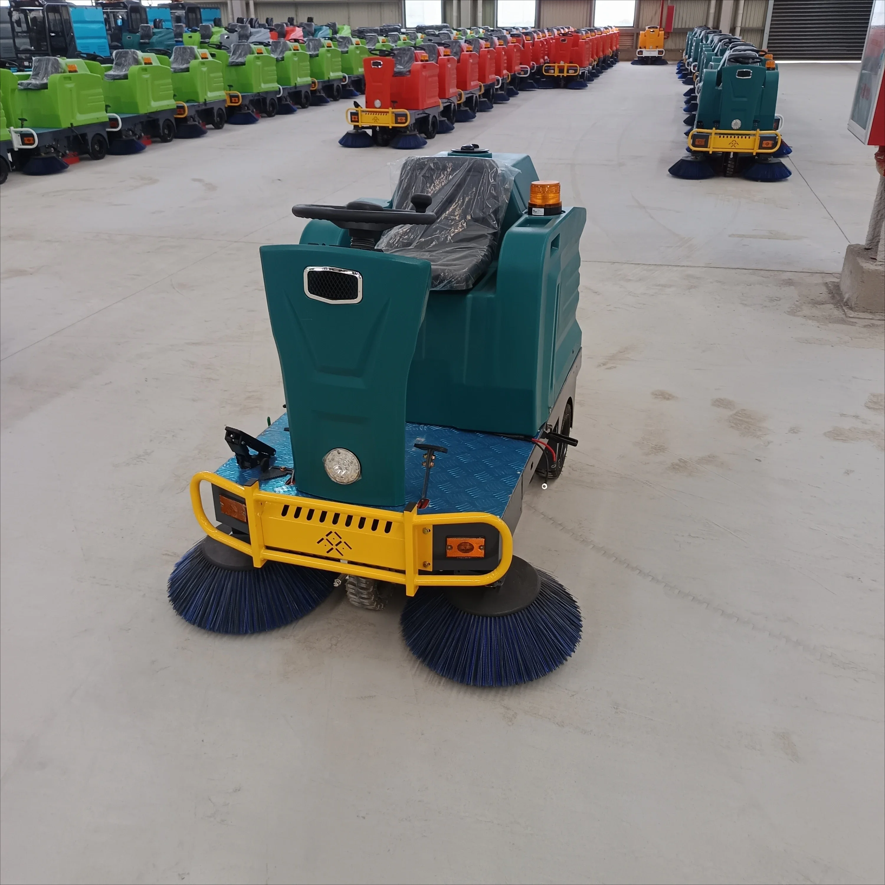 Road Sweeper Electric Dust Truck Two Brushes and One Suction