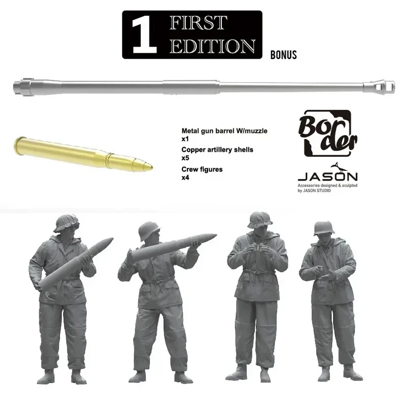 Border  1/35 BT-024 Sd. Kfz.164 Nashorn Early/Command w/4 figures model building kits, for birthday toys, collectible gifts