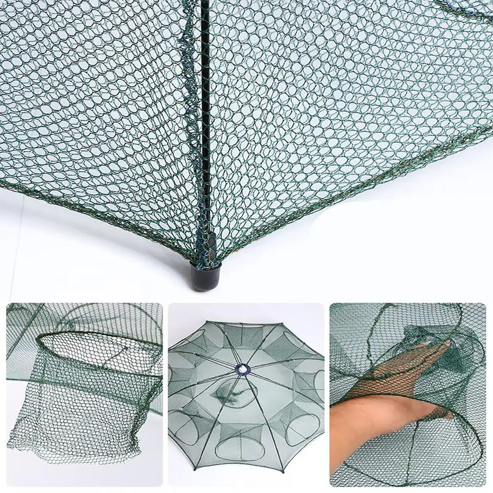 Automatic Portable Folding Fishing Net Umbrella Type Cage Fishing Accessories For Fish Crab Lobster Shrimp