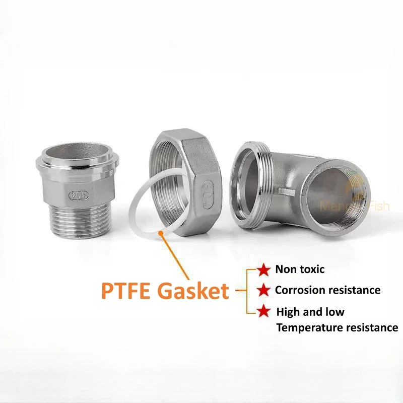 DN8/DN15/DN25 Male+Female Threaded 2 Way Elbow Pipe Fitting 1/4