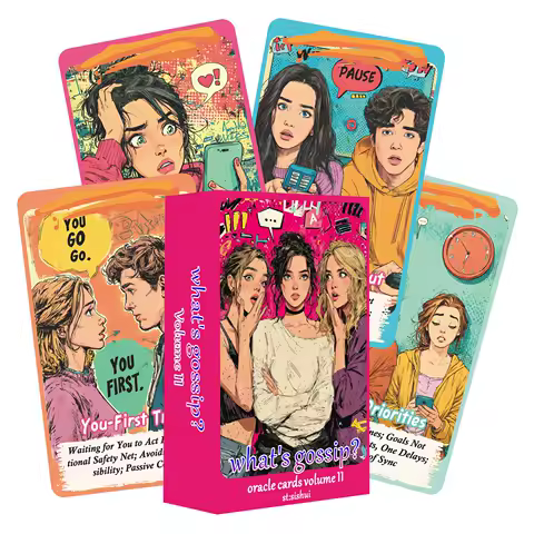 Interpersonal Gossip 80-Card Starter Deck Intuitive Divination Cards For Love, Relationships, and Emotional Insight
