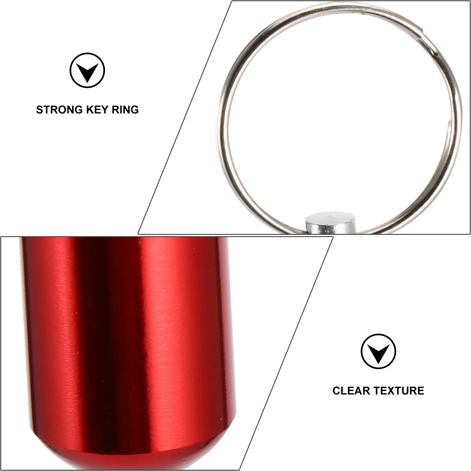 2 Pcs Pastillero De Waterproof Pill Holder Medicine Bottle Necklace Stand Keyrings Tray Aviation Aluminum