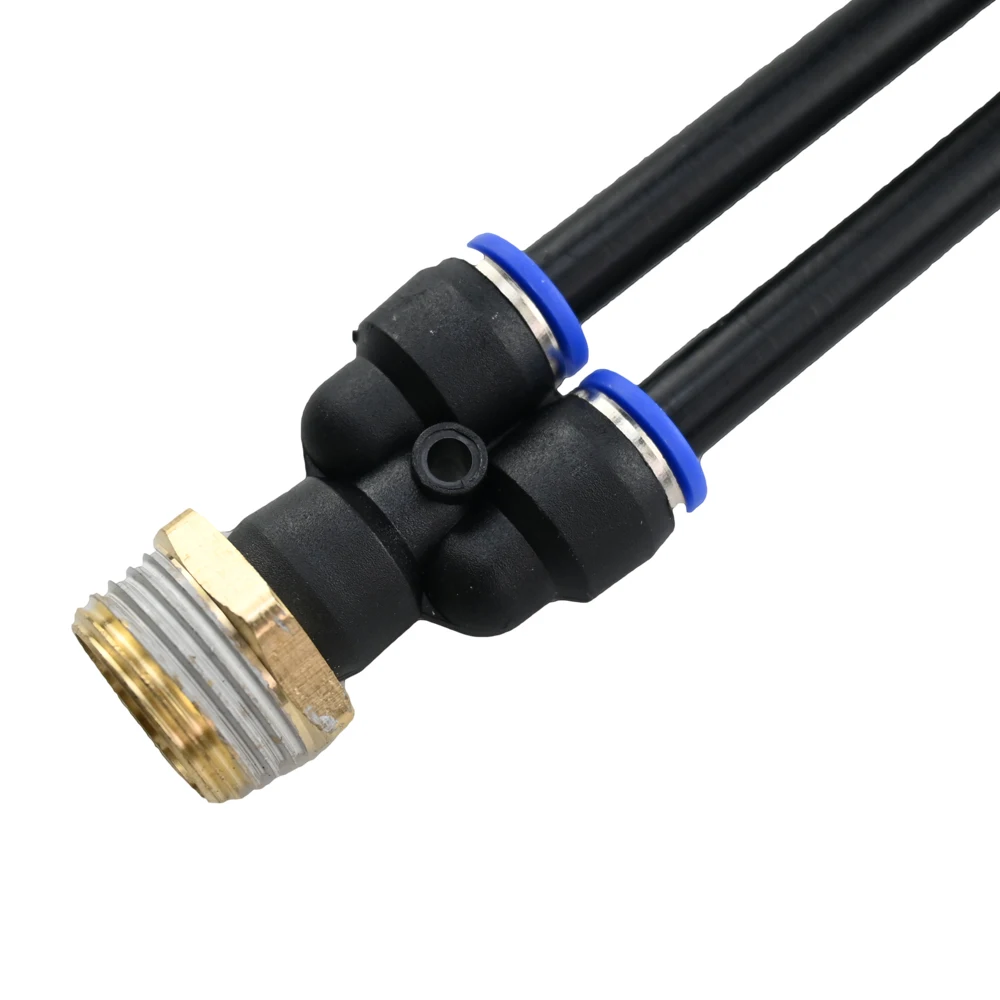 

Pneumatic Fitting Y Shaped Tee 8 MM O.D Hose Tube 1/2" BSP Male Thread 3 way Air Coupler Connector