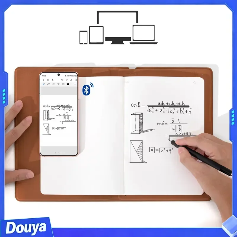 Note 2 in 1 Digital Notebook Drawing Handwriting fusion Wireless Smart Reusable Notebook with Smart Pen Portable X10