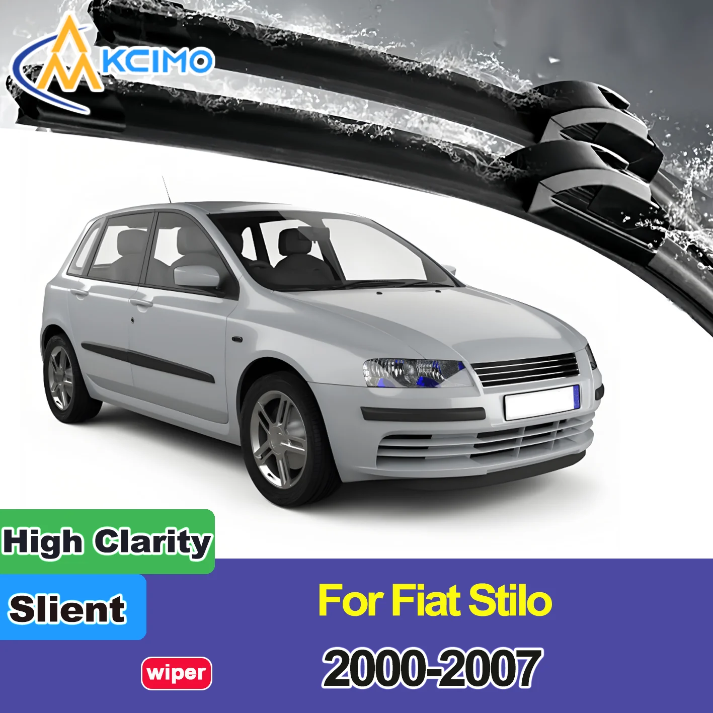 

2PCS New Front Windshield Wiper Blade for Fiat Stilo 192 2000-2007 Stilo Multi Wagon Front Windshield Auto Wipers Blade Brush