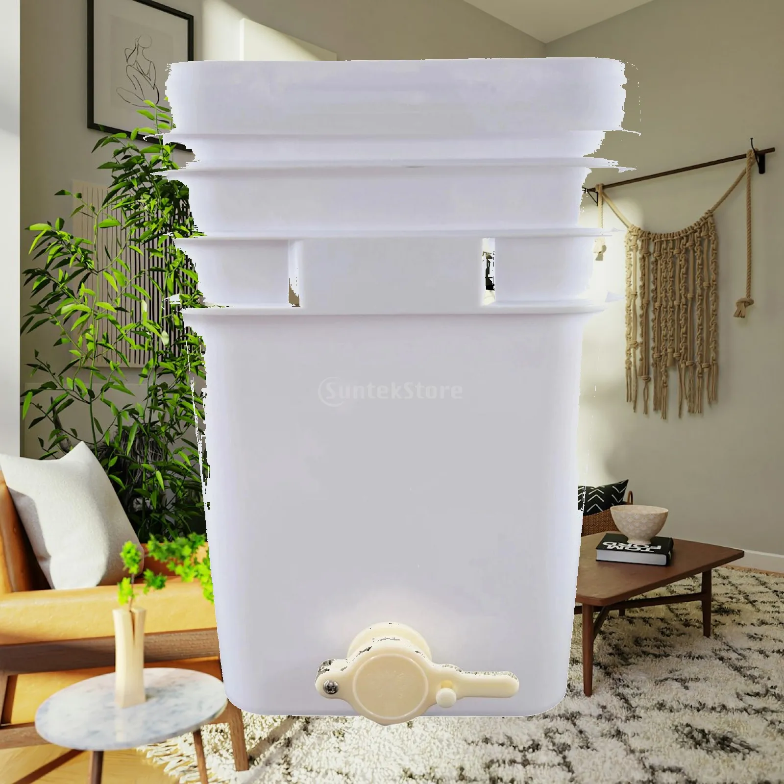 

Sturdy Honey Bucket HDPE Plastic Durable Gate and Lid Practical Equipment for Honey Storing