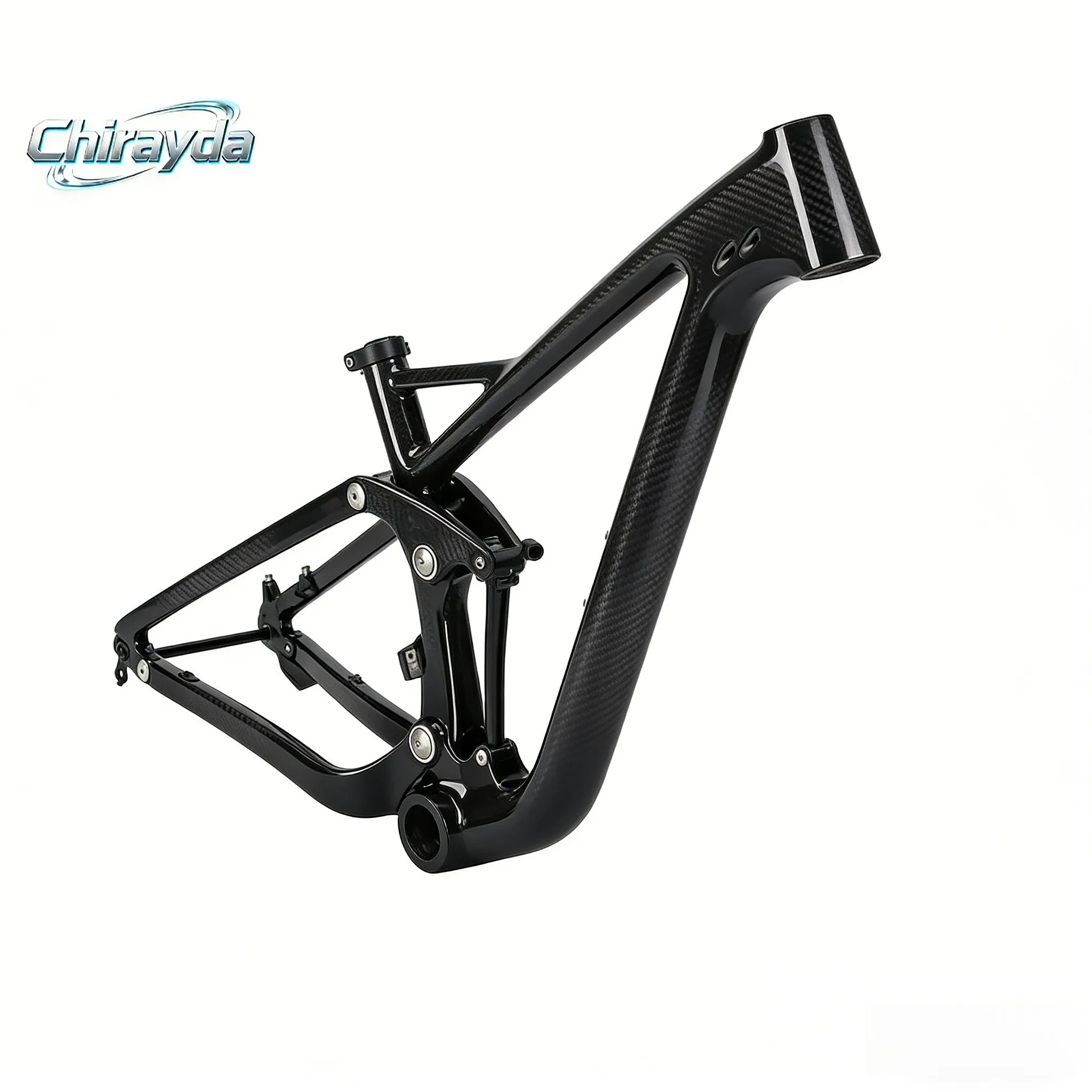 

CHIRAYDA 2026 NEW T1000 Carbon Fiber Mountain Bike Frame Full Suspension 3K Twill 190*50mm Seatpost 316mm 29er PF30 MTB Frame