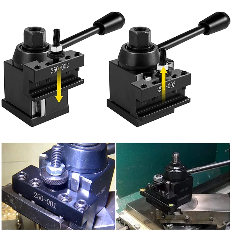 Portautensili per tornio, Set di utensili per cambio per tornio in metallo per utensili per tornitura da 1/2 pollice, 250-000 Mini portautensili per