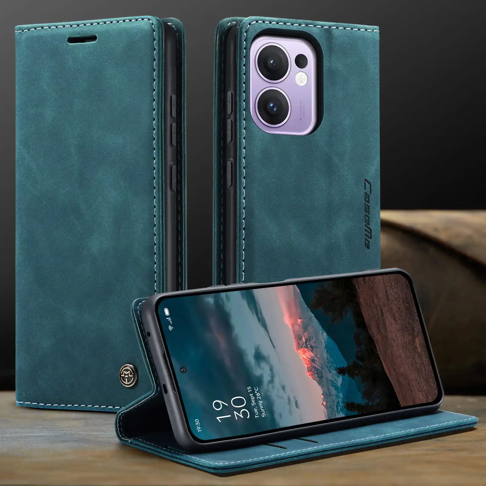 Luxury Retro Case for Oppo Reno13 F 4G 5G Multiple Card Slots Stand Function Phone Cover for Reno12 F Leather Wallet