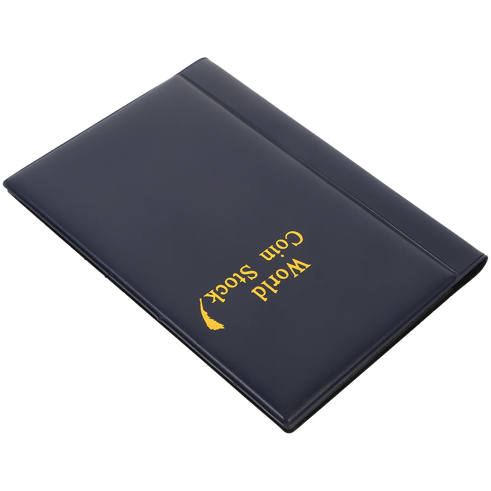 Álbum de moedas com 120 bolsos, capa pu, páginas transparentes para moedas, selos, organizador de armazenamento comemorativo