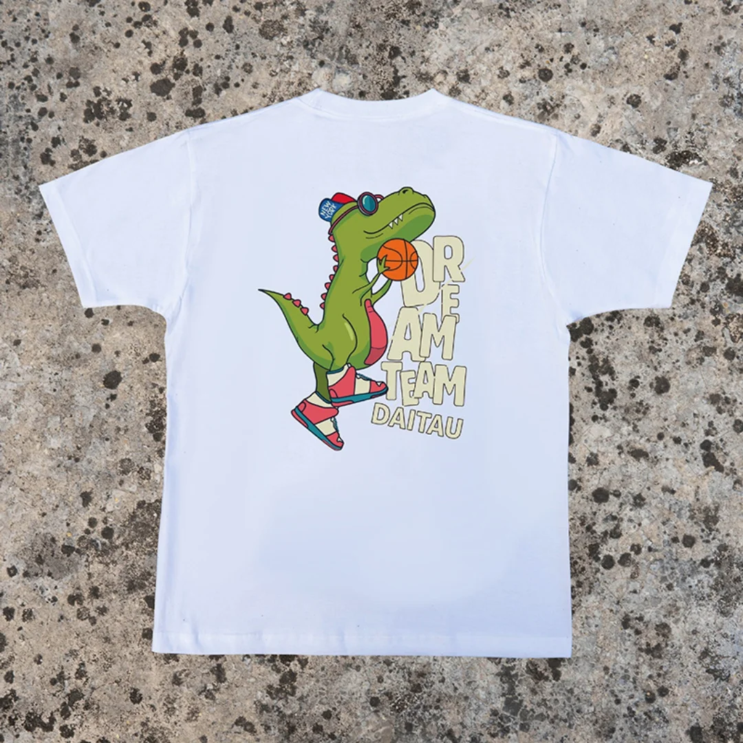 Tyrannosaurus ريكس الجرافيك الرجال والنساء تي شيرت الصيف موضة القطن الخالص تي شيرت رجالي ملابس الأطفال المحملة Y2k امرأة