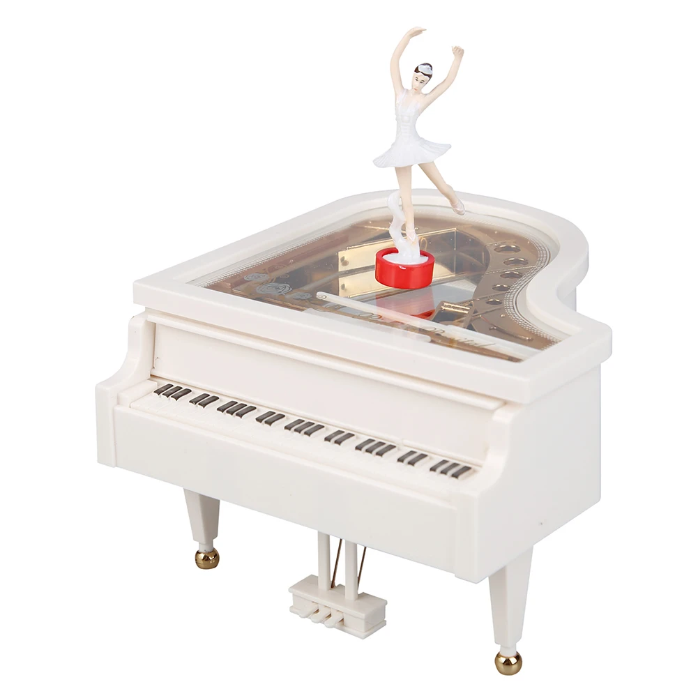 Dancing Ballerina Elegant Music Box Romantic Classic Piano Musical Box Exquisite Creative Eco-friendly for Birthday Wedding Gift