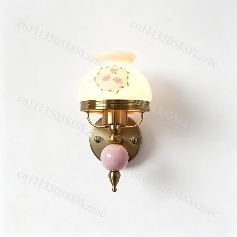 Medieval French Romantic Master Bedroom Living Room Wall Light Bauhaus Bedhead Nordic Retro Staircase Light