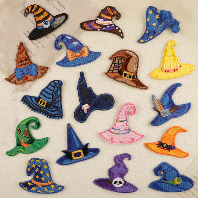 

Хэллоуин шляпа ручное шитье нашивки вышивка патч железный значок для сумки аксессуары для одежды DIY ремонт Лидер продаж