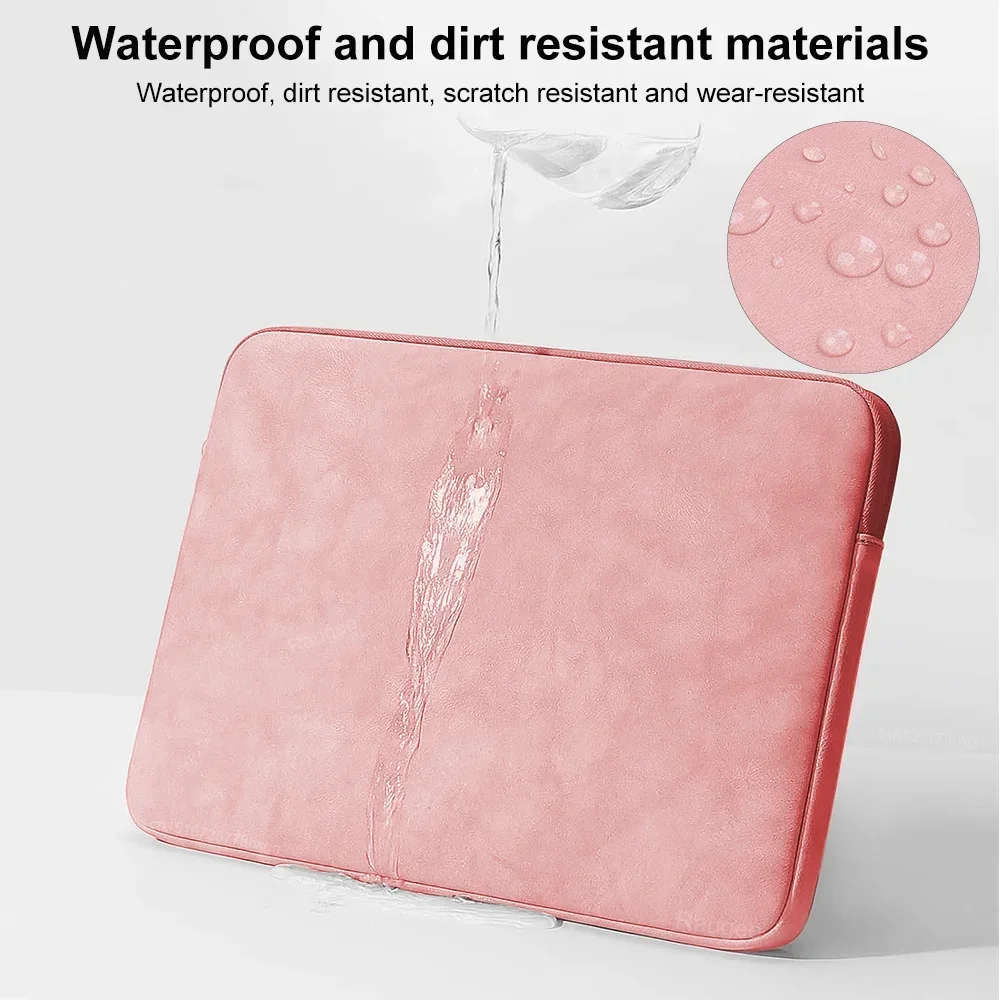 PU Laptop Sleeve Bag for Macbook Air Pro 14.1-15.4 Inch Notebook Pouch for Lenovo Asus HP Dell Portable Bag Cover Case Briefcase