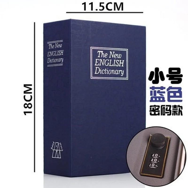 Woordenboek Mini Boek Veilig Key Locker Geld Verborgen Secret Safe Key Safe Cash Geld Munt Opslag Sieraden Lock Box