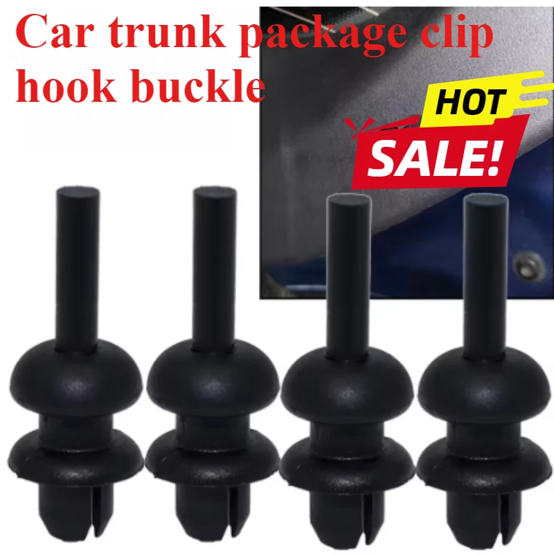 2/4/6/8PCS Trunk package clip hook buckle Rear Boot Trunk Parcel Shelf Cord Strap String Clips Mounting Hook Bracket