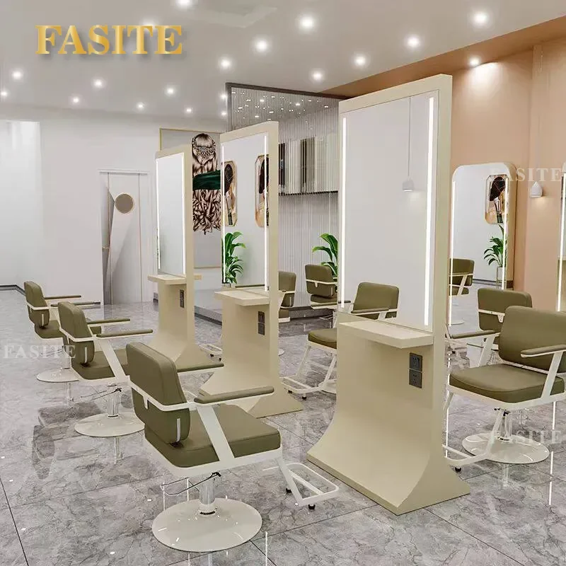 For Hair Barber Shop Full Length Mirror Modern Floor Standing Wall Mounted Makeup Dressing Mirror for Haircut Dyeing