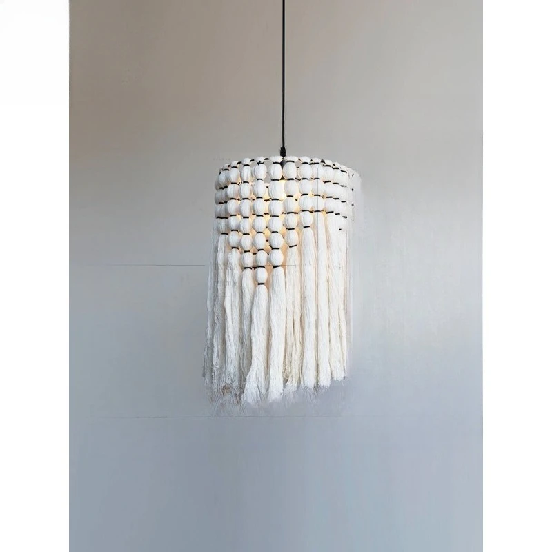 

Woven chandelier, retro Chinese bed and breakfast lamp