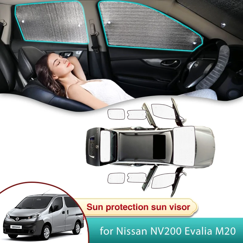 Car Sun Shade for Nissan NV200 Evalia M20 Mitsubishi Delica D:3 Van 2009~2024 2010 2012 2015 2016 2017 2019 2021 Privacy Shading