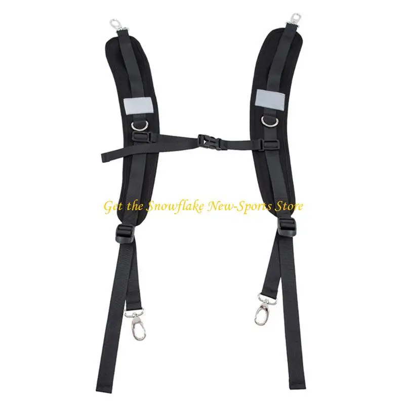 E56D Backpack Straps, Waterproof Replacement Shoulder Straps, Durable Backpack Shoulder Adjustable Straps Belt Repair Parts