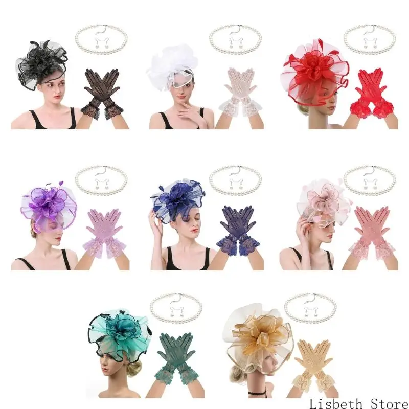 

124A коктейли костюмы для волос зачаточные шляпы для ожерелья для женщин тематическое мероприятие