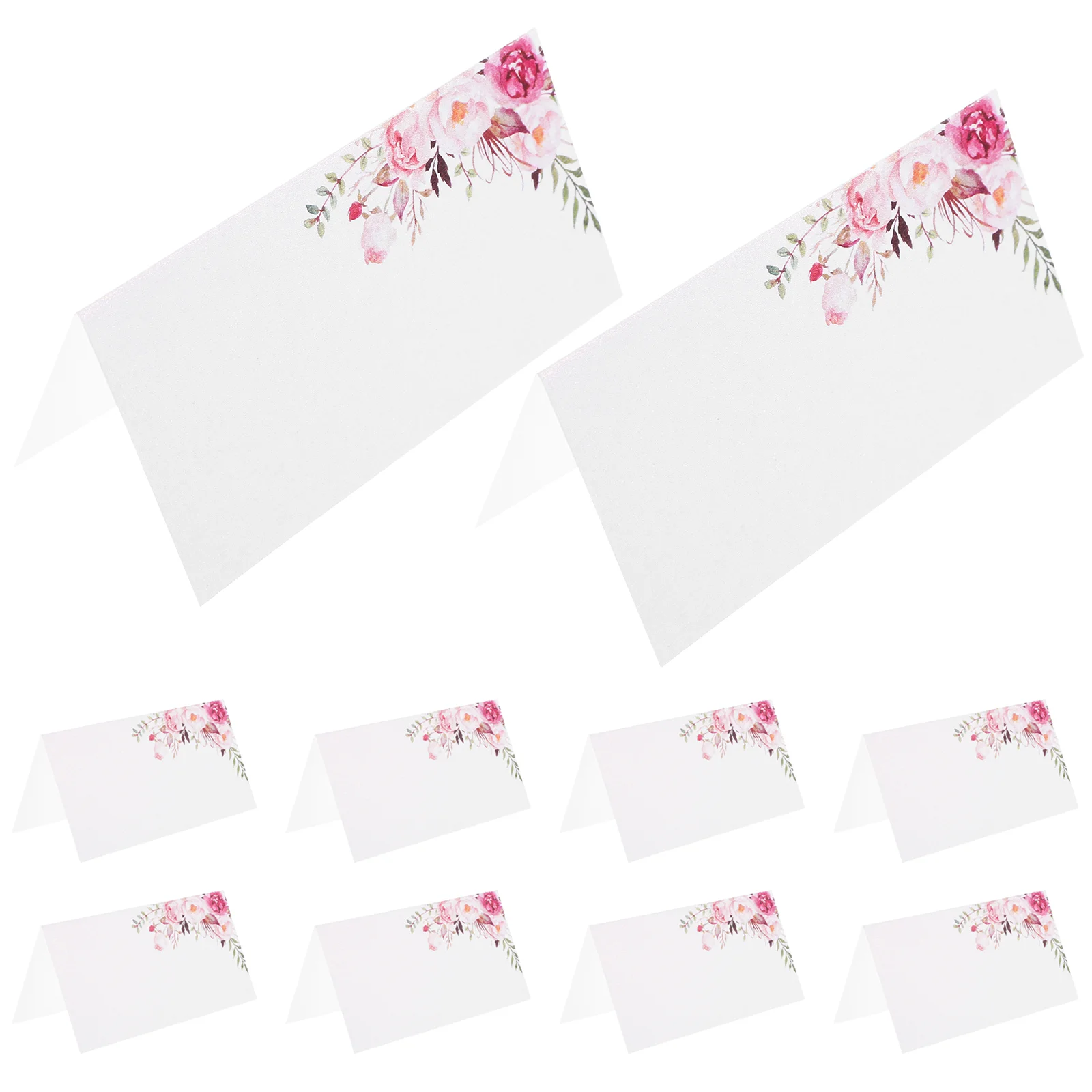 25 Pcs Wedding Table Place Cards for Setting Party Reserved Delicate Name Foldable Business