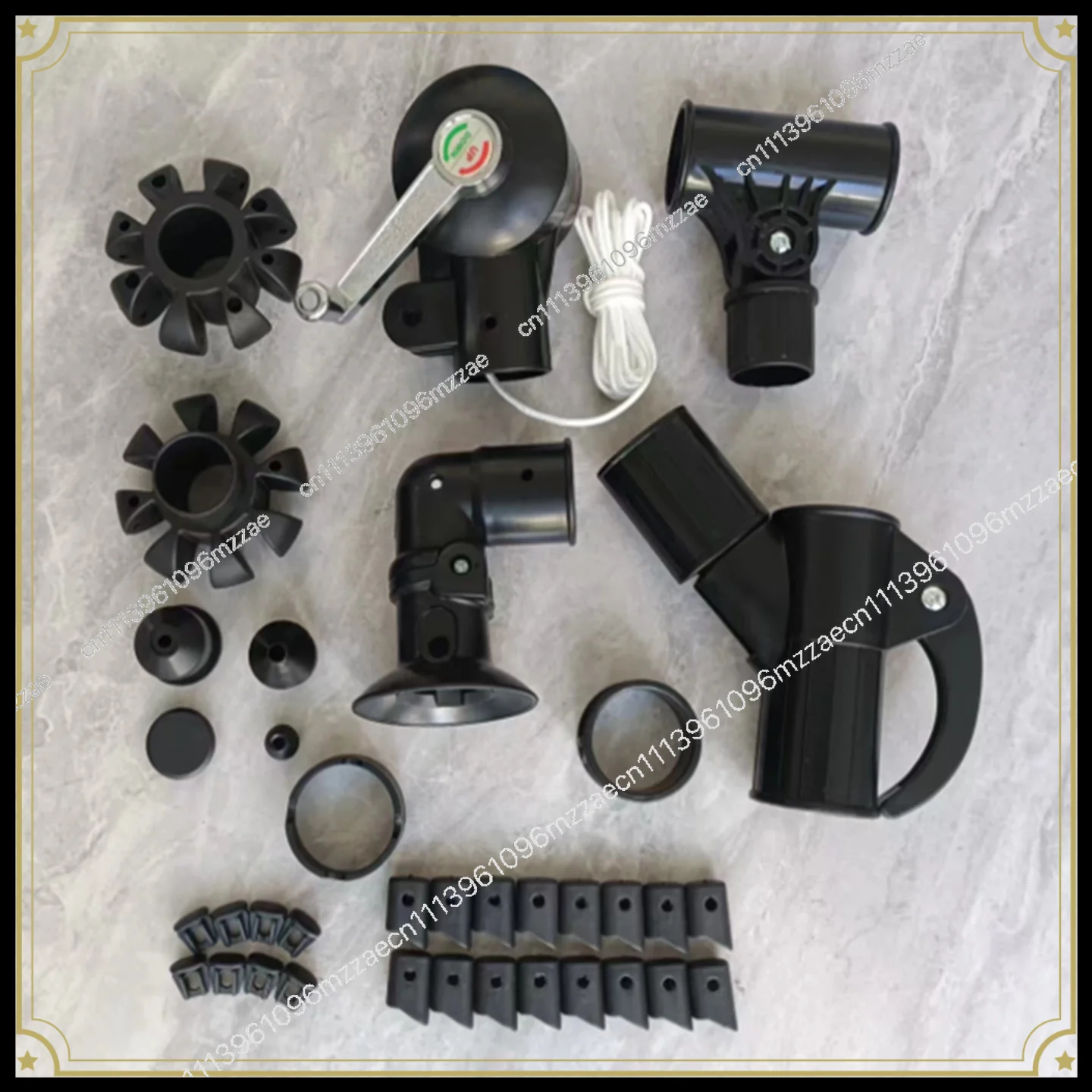 3 Meters Outdoor Anti-umbrella Cloth Wrench Umbrella Side Hanging Umbrella Courtyard Middle Column Umbrella Accessories Daquan