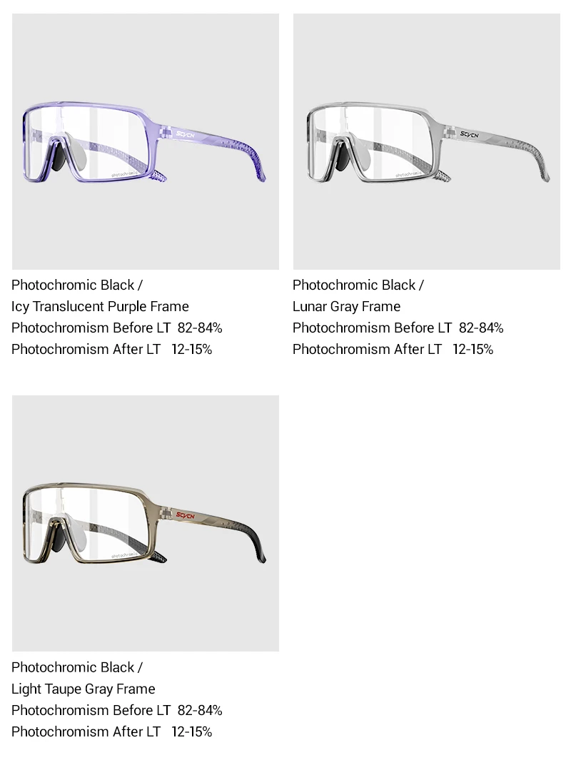 SCVCN Heißer Photochrome Radfahren Gläser Sonnenbrille Männer Frauen Bike Mountain MTC Fahrrad Wandern UV400 Outdoor Straße Sport Gläser – Detail 23