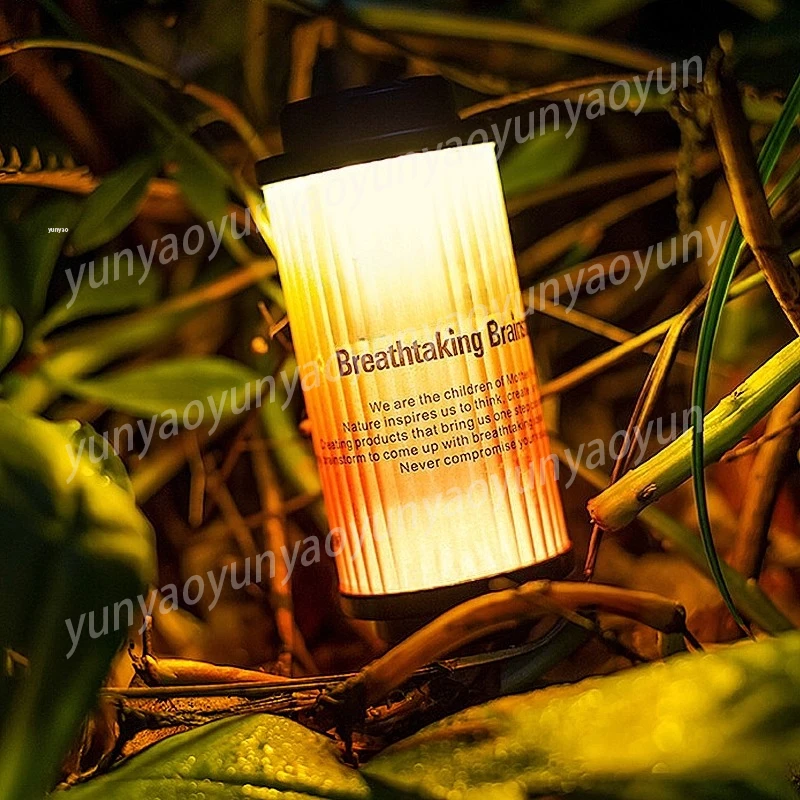 

Светодиодный фонарь для кемпинга на открытом воздухе, перезаряжаемый, для создания атмосферы, для палатки, с длительным сроком службы батареи